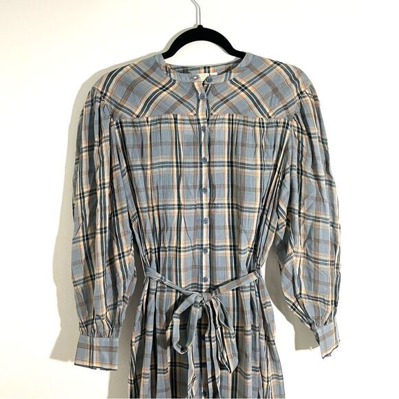 Ulla Johnson Cotton Fayette Dress in Cornflower - Picture 6 of 10